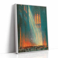Cathedral Light Cuts Through the Crowd