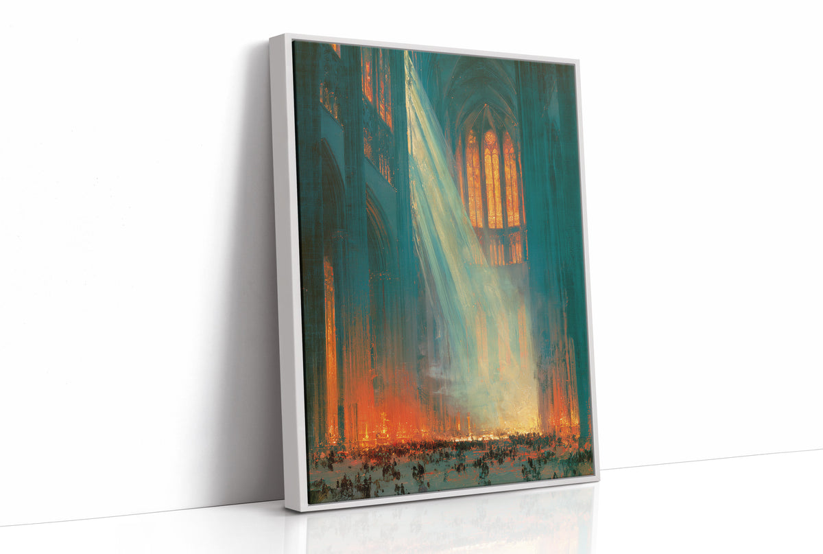 Cathedral Light Cuts Through the Crowd