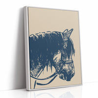 Midnight Blue Stallion Speaks Softly