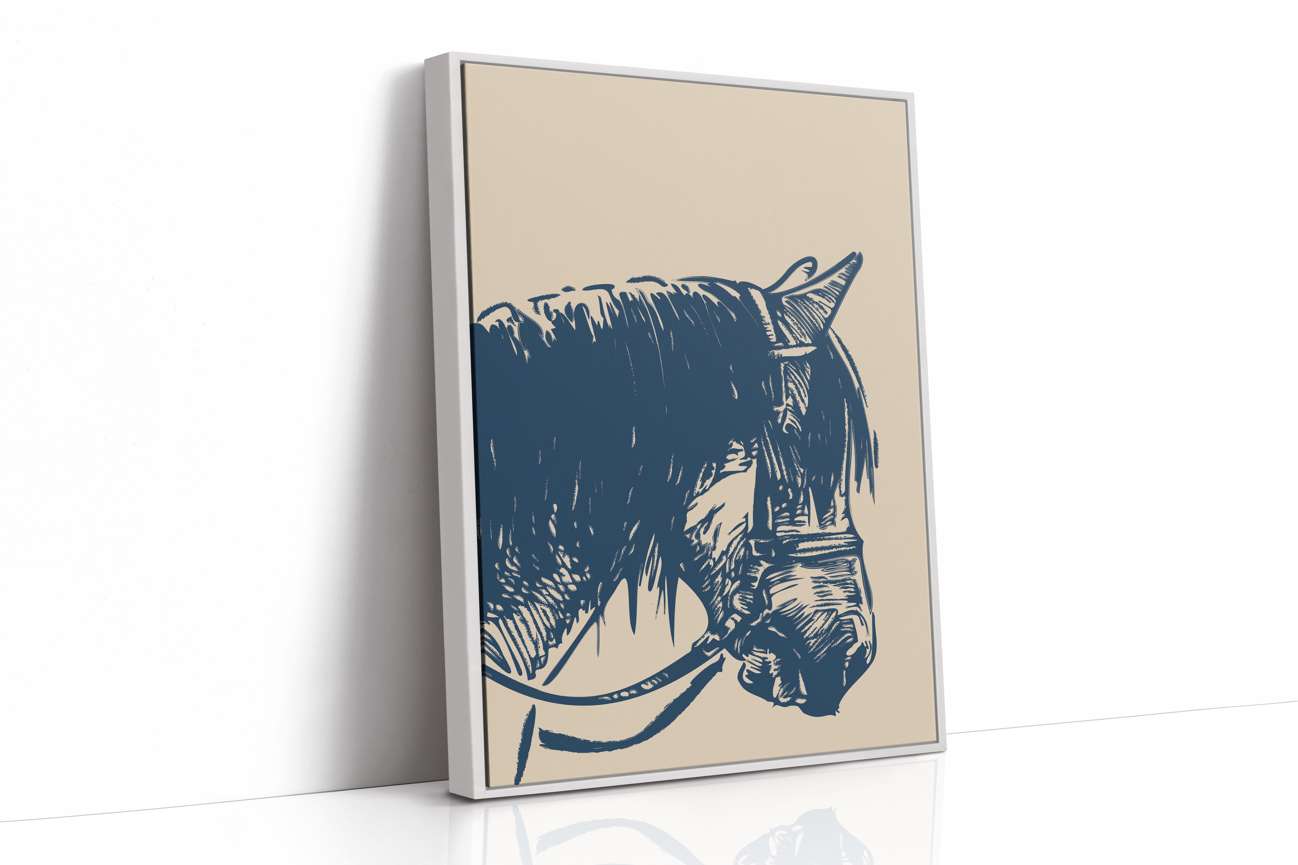 Midnight Blue Stallion Speaks Softly