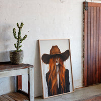 The Firebrand – Western Cowgirl Canvas Art
