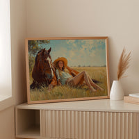 Cowgirl Daydream in Summer Grass