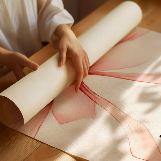 Coral Ribbon Carries Sacred Promise