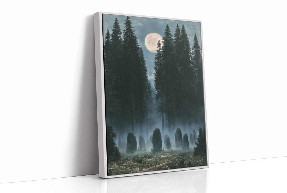 Standing Stones Keep Watch Under the Moon