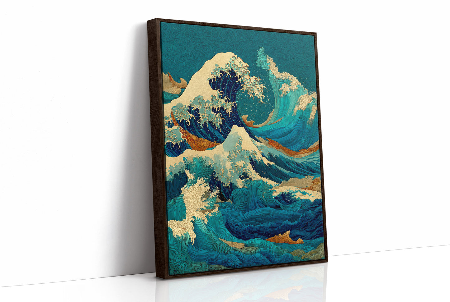 Ocean Swirls Dance With Golden Light