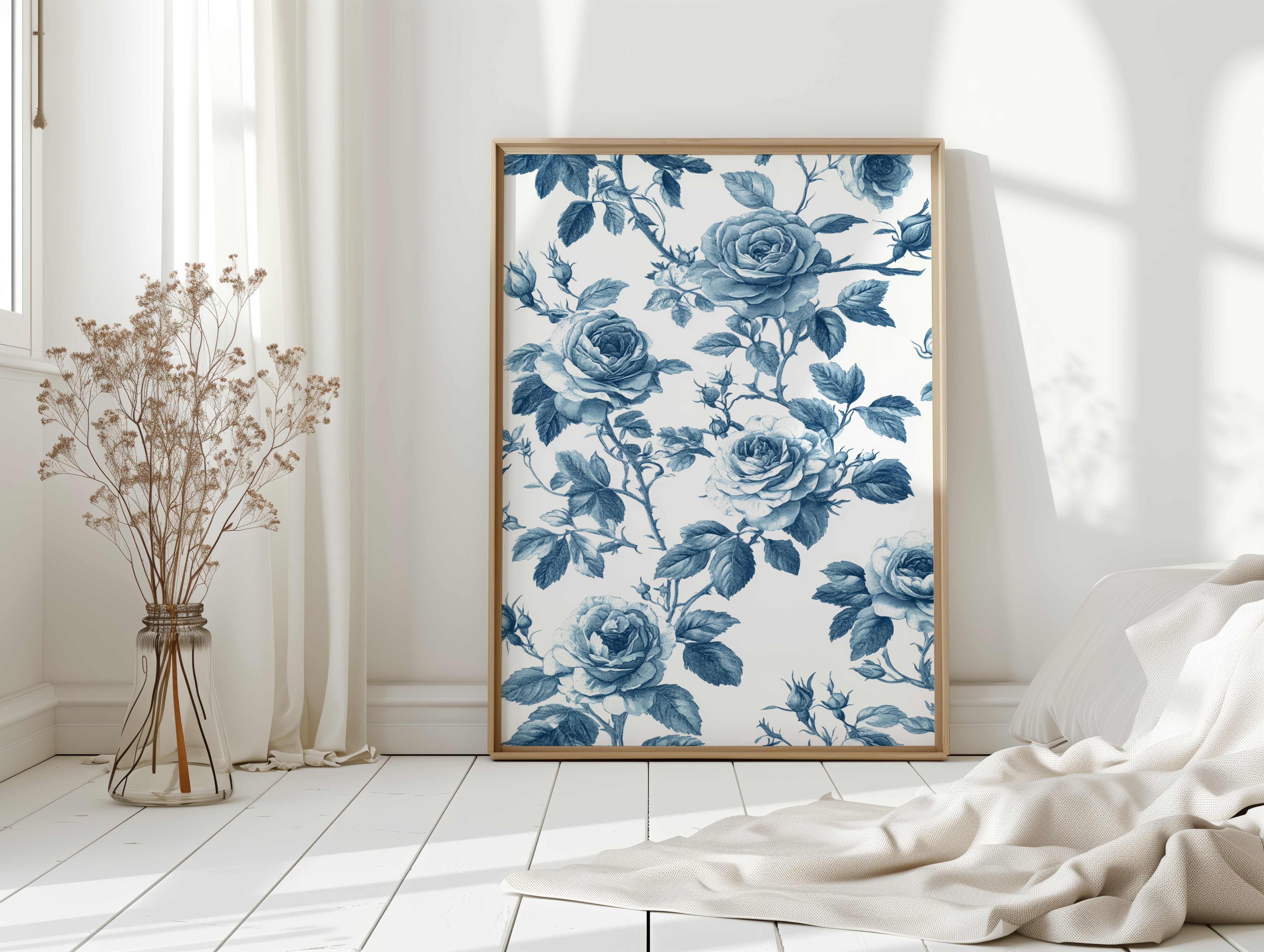 Cerulean Blooms in Quiet Spaces