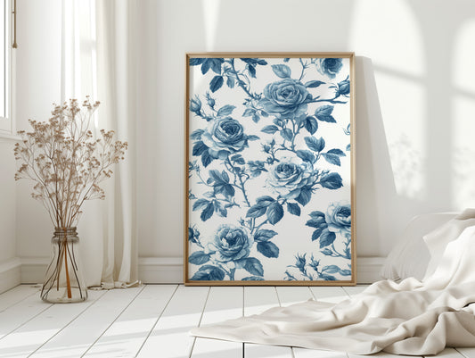Cerulean Blooms in Quiet Spaces