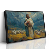 Gentle Shepherd Tends Golden Fields