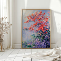 Blossoms Beneath a Vibrant Sky