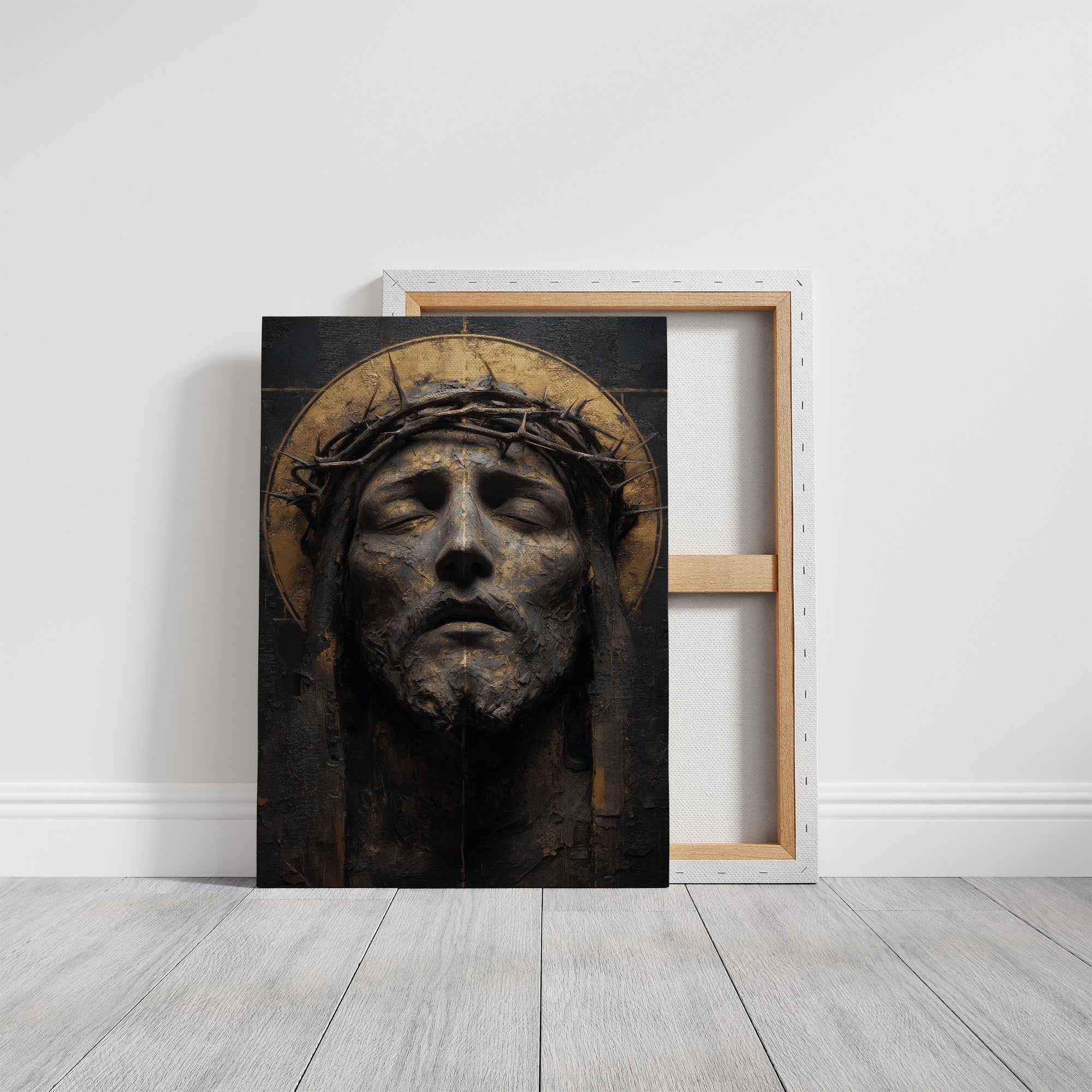 Gilded Sorrow in Sculptural Grace