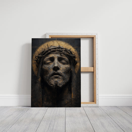 Gilded Sorrow in Sculptural Grace