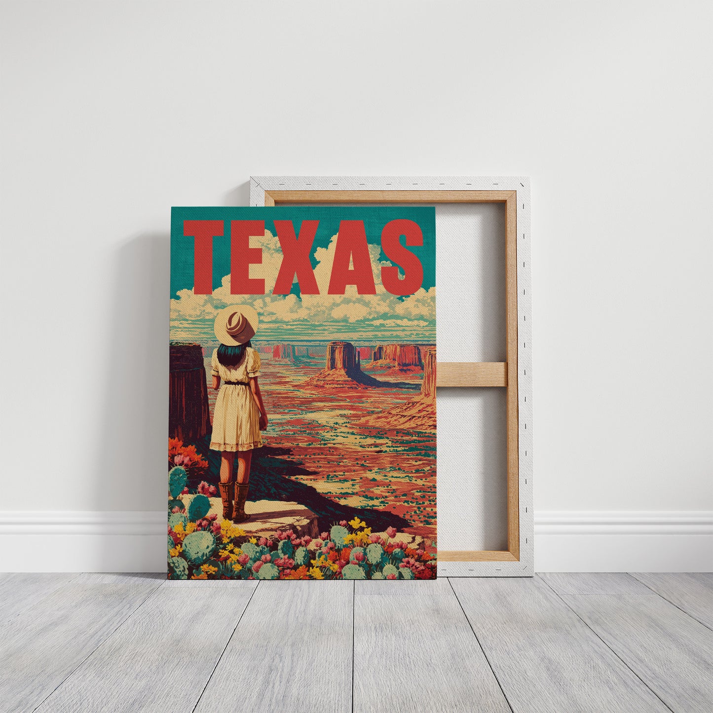 Texas Vintage Travel Poster