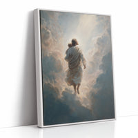 Celestial Journey Through Parted Clouds