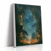 Golden Rain Falling Through the Swamp Canopy