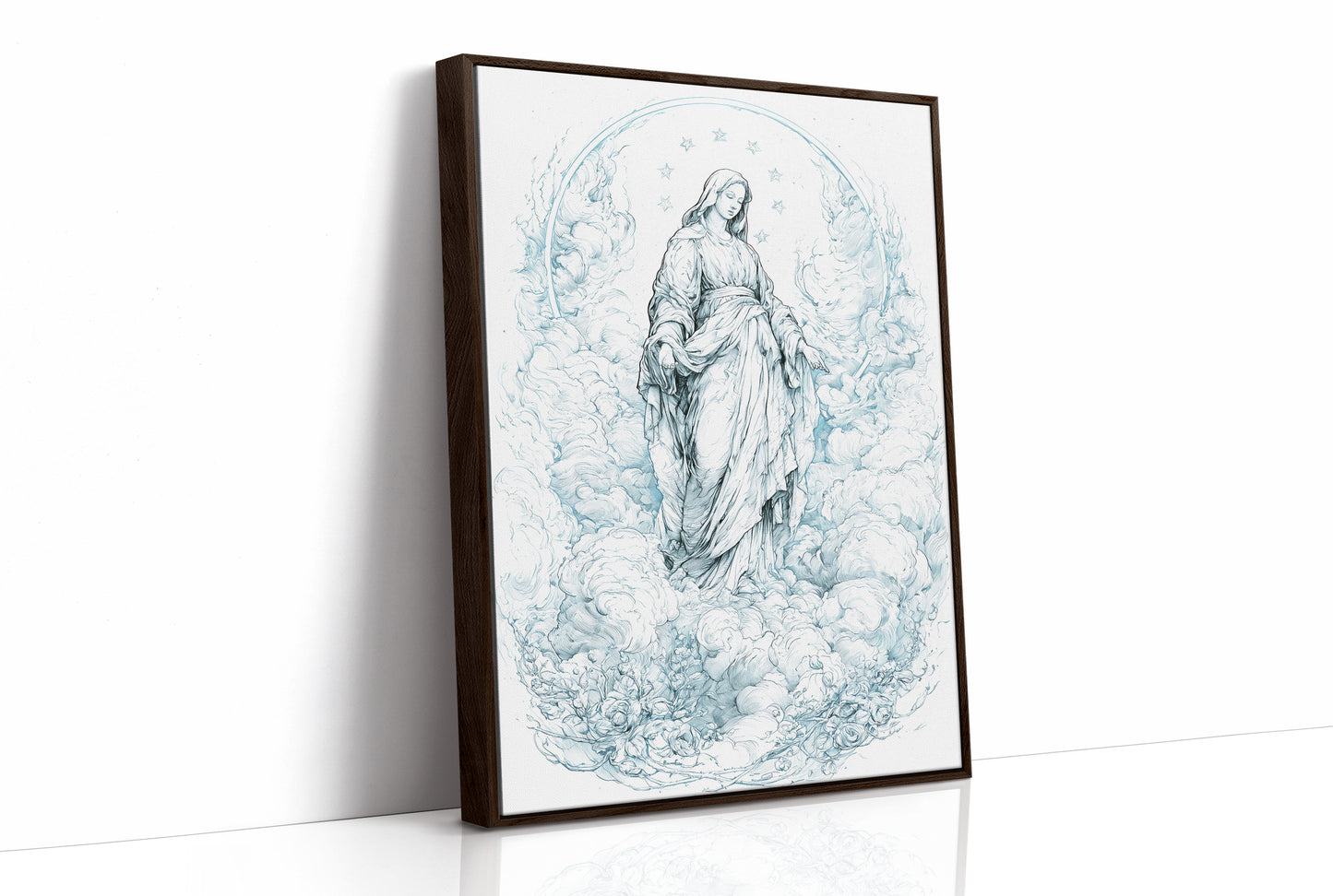 Our Lady of the Clouds — Blue Line Devotional Print