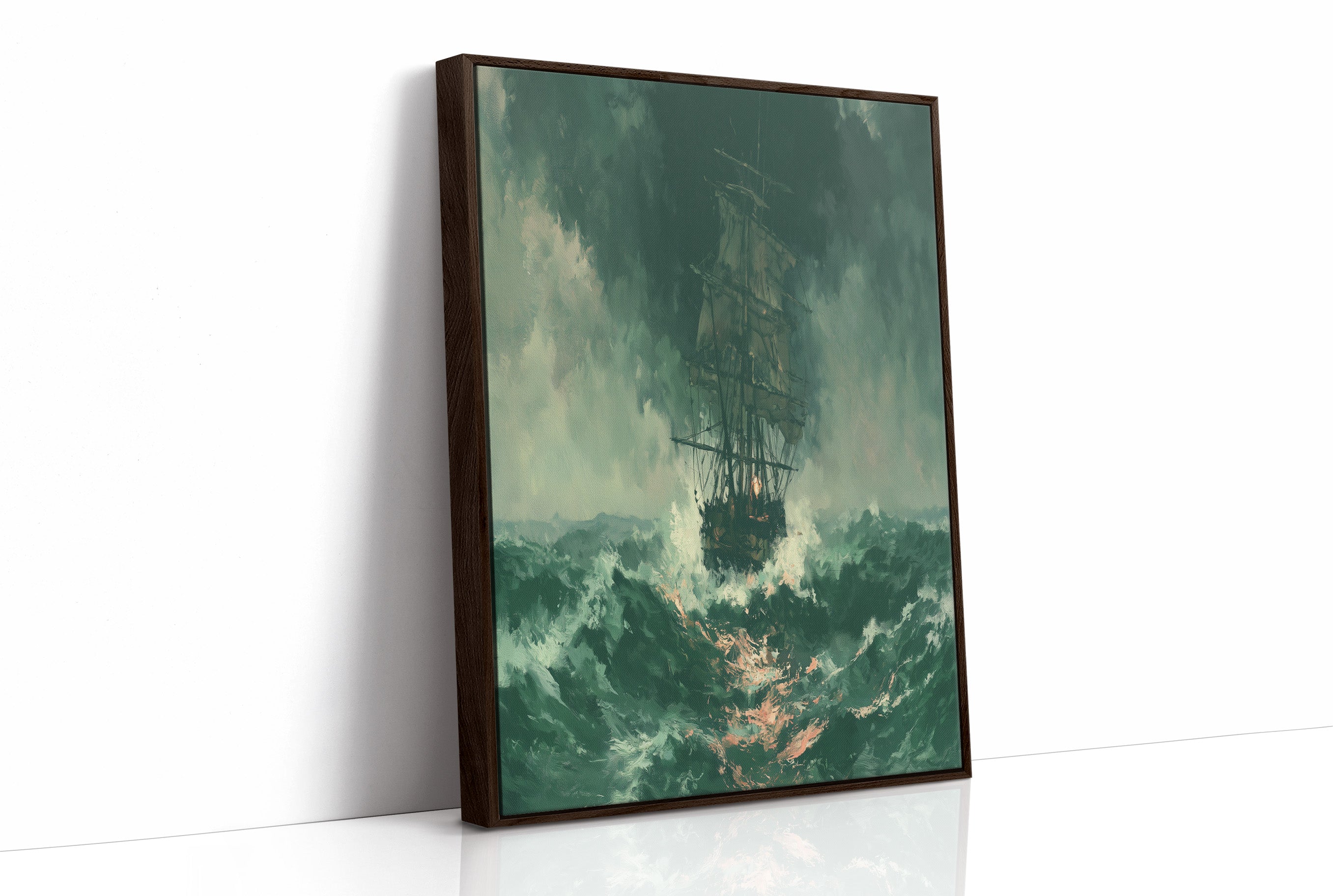 Ghost Ship in Green Squall