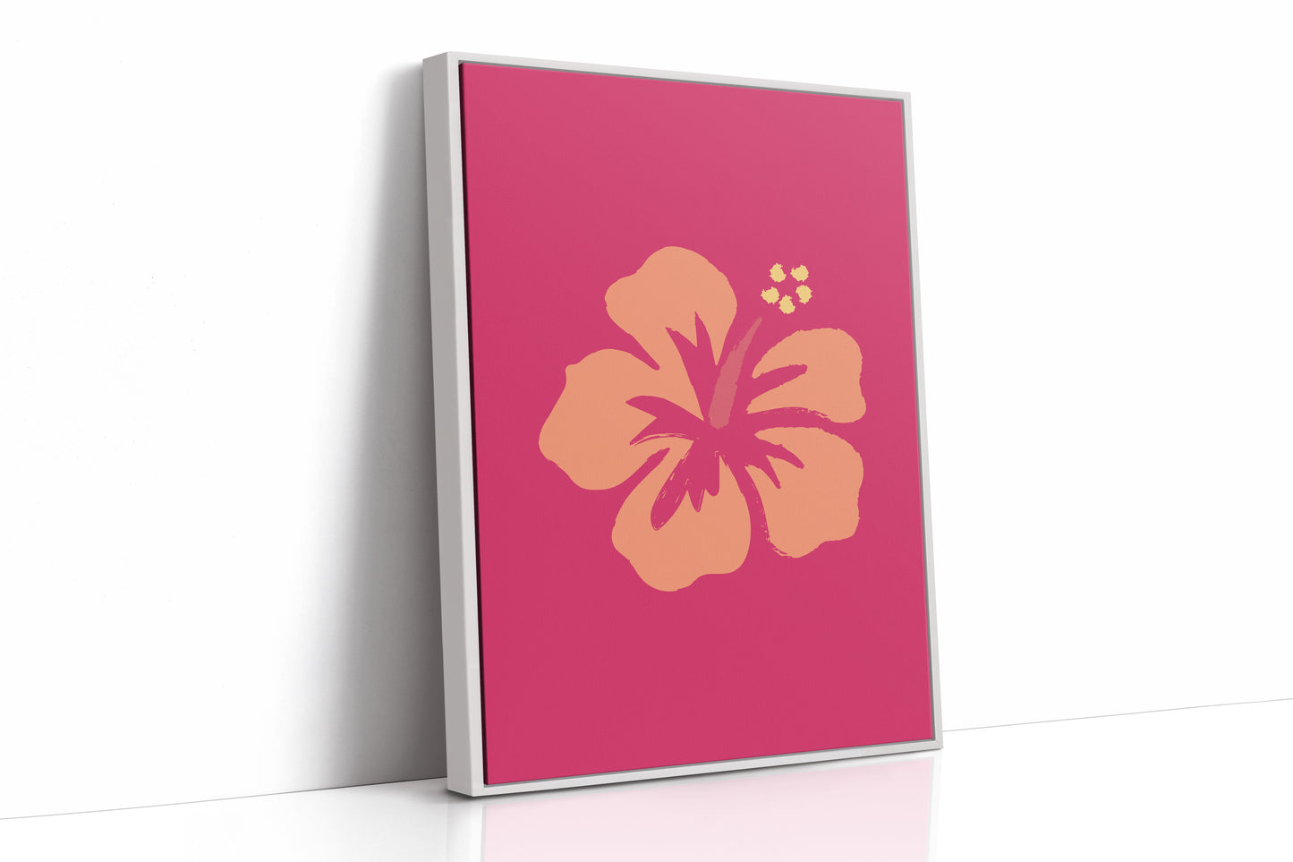 Coral Petals Dance Through Fuchsia
