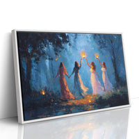 Lanterns Held By Twilight Sisters