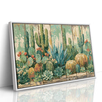 Desert Garden on Weathered Wood