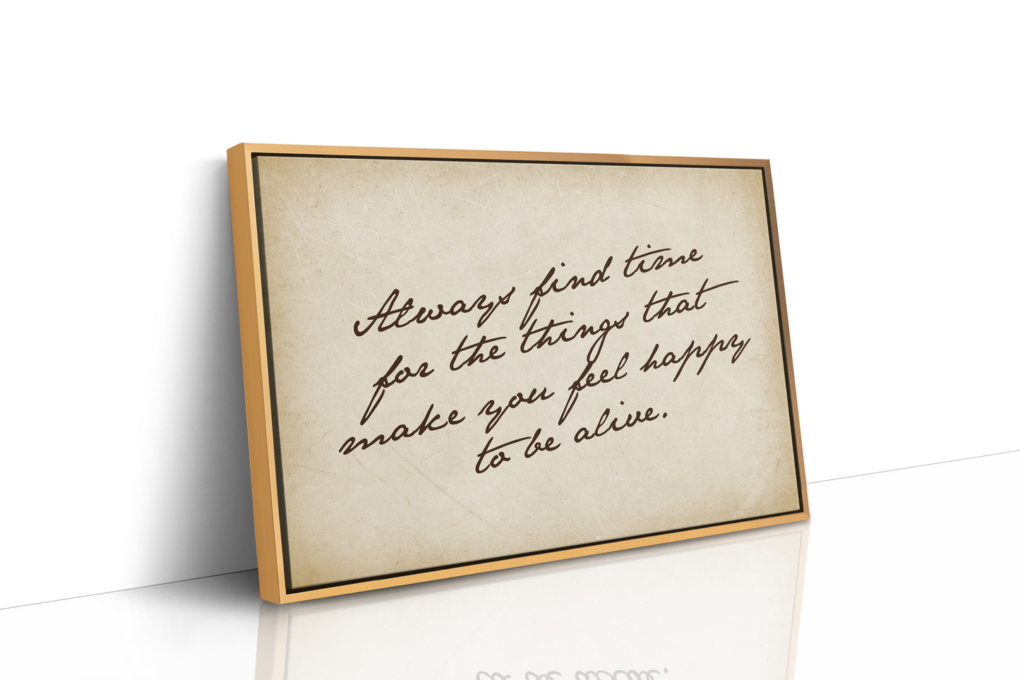 Handwritten Reminder to Live