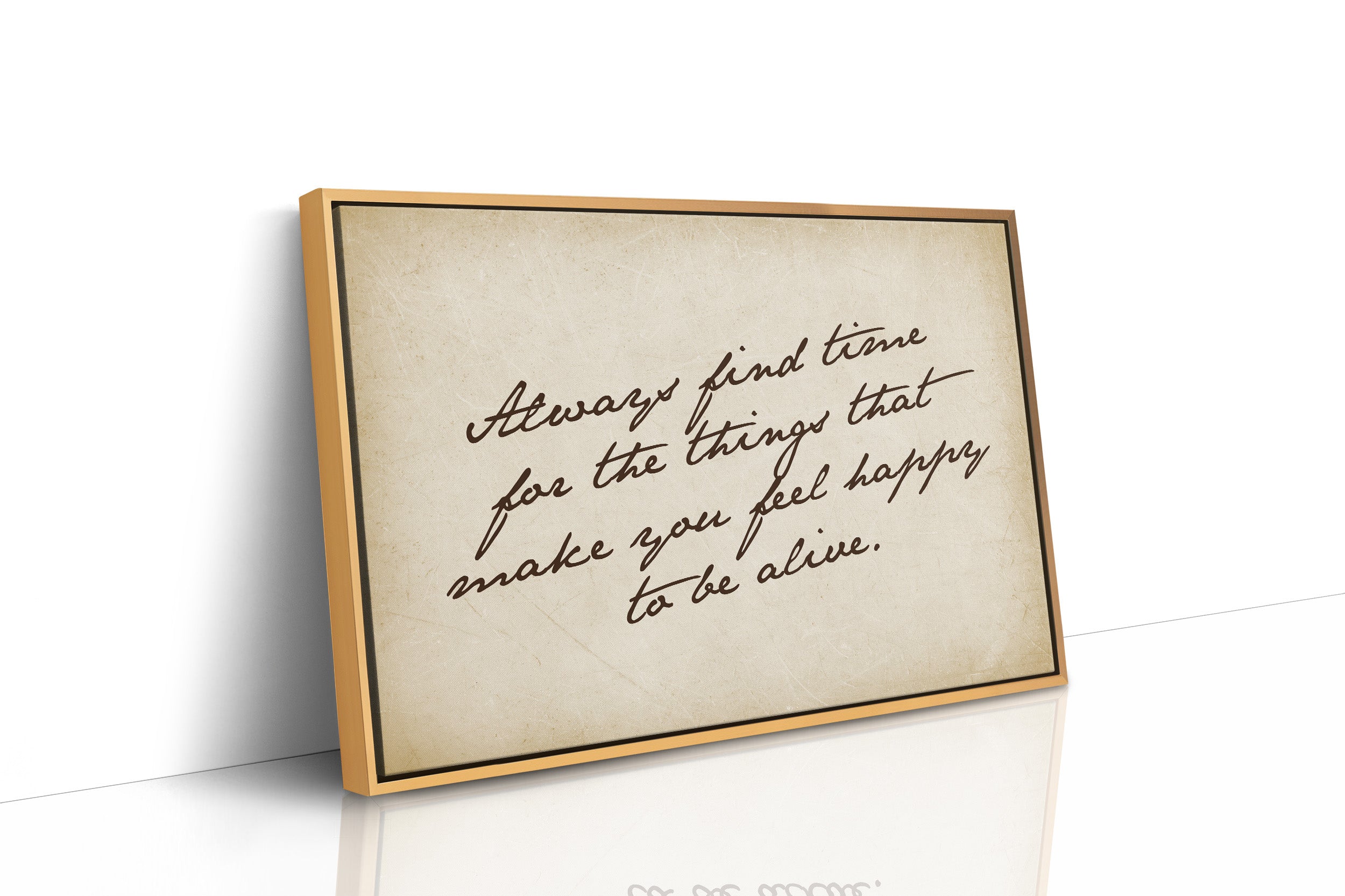 Handwritten Reminder to Live