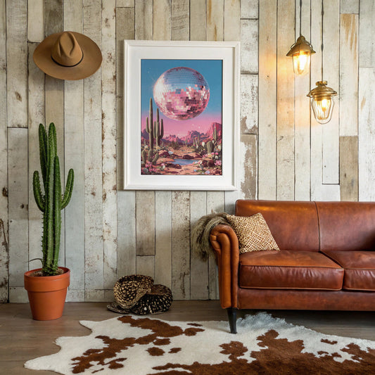 Disco Lights Over Desert Blooms
