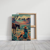 Texas Cross-Stitch Sunset