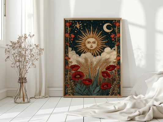 Harvest Beneath Celestial Gaze