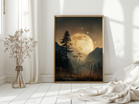 Moonlit Serenade Over Silent Valleys