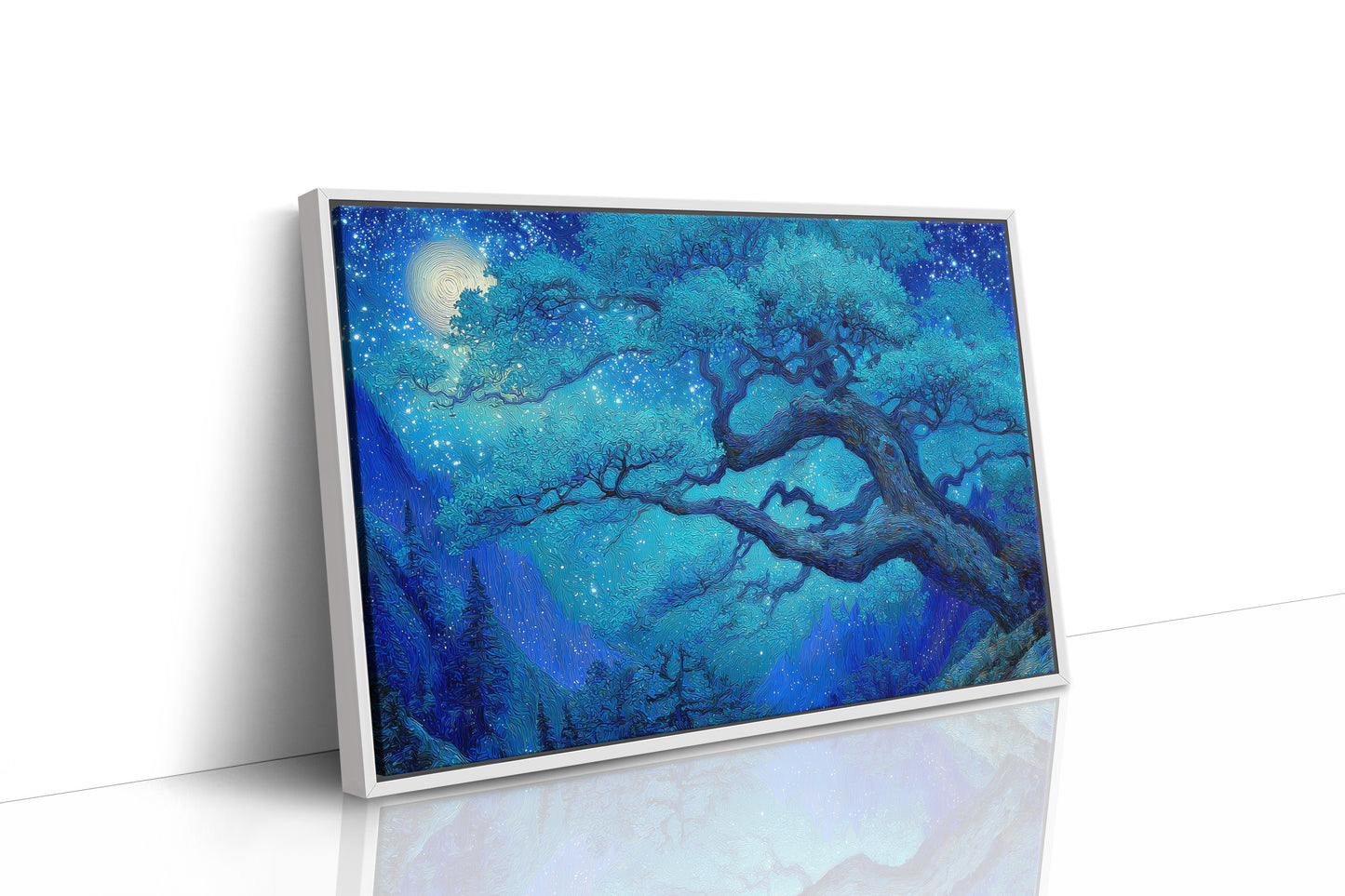 Sapphire Oak Under Celestial Light