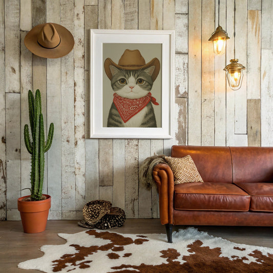 Sunset Ranch Cat Tips His Hat