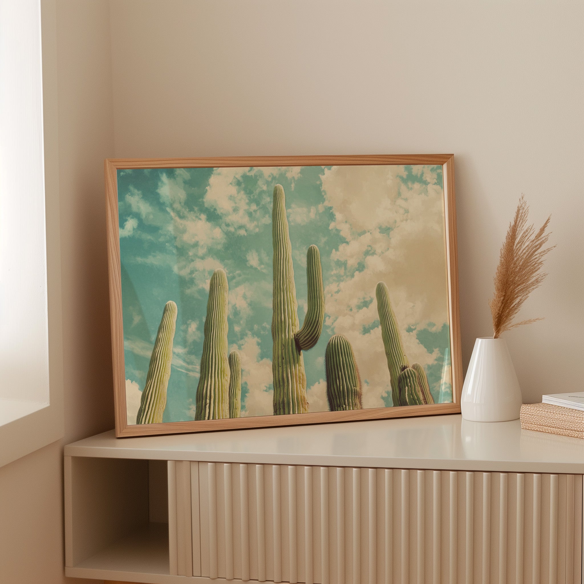 Desert Giants Under Dreamy Skies