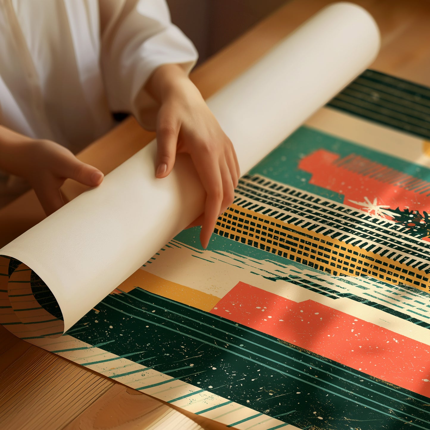 NYC Skyline Christmas Glow