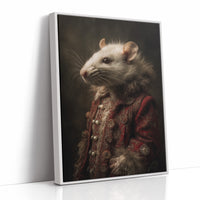 Noble Rodent In Crimson Attire