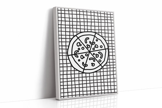 Pizza Stories On Checkered Cloth