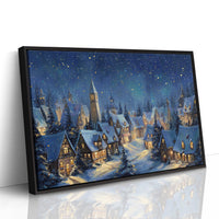 Starlit Village Keeps Winter's Secret