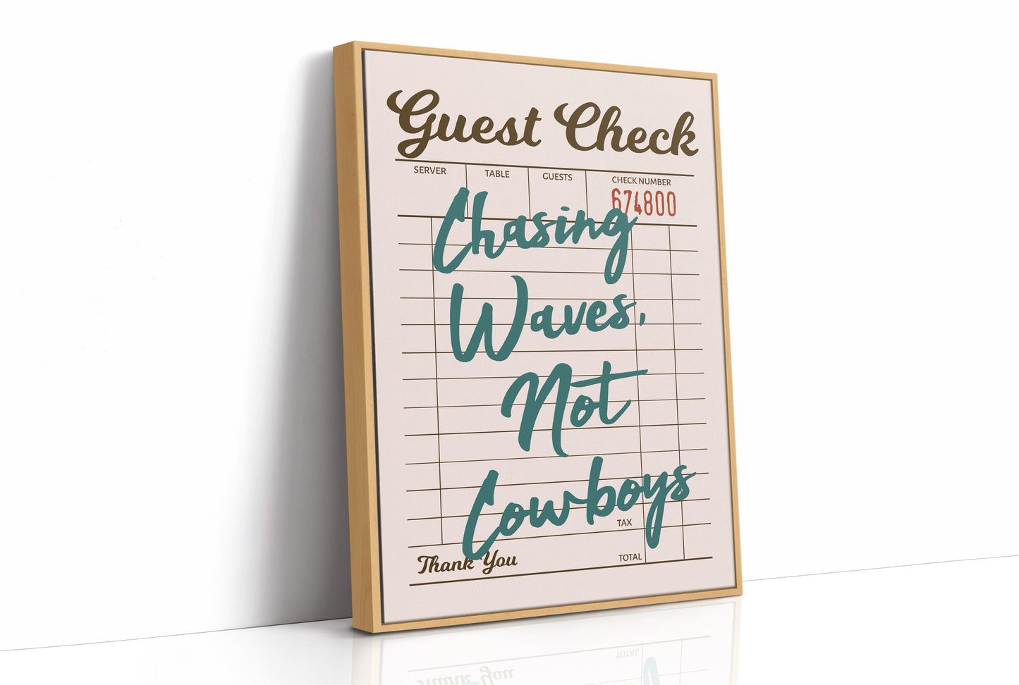 Chasing Waves Not Cowboys