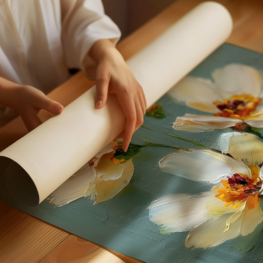 Cream Petals, Sage Light