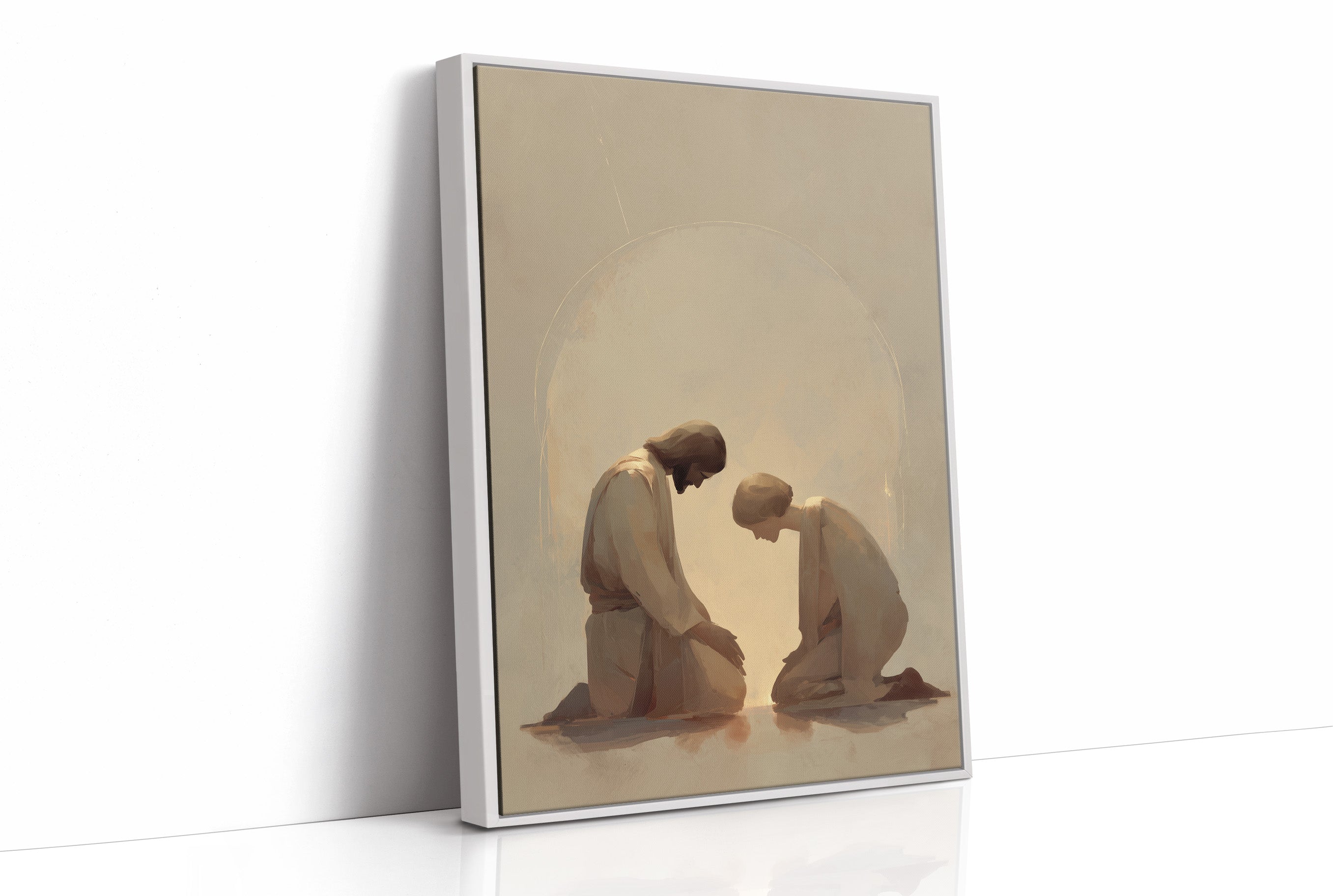 Sacred Moment in Golden Light