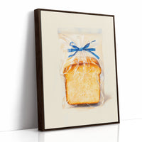 Fresh Bread Wrapped In Blue