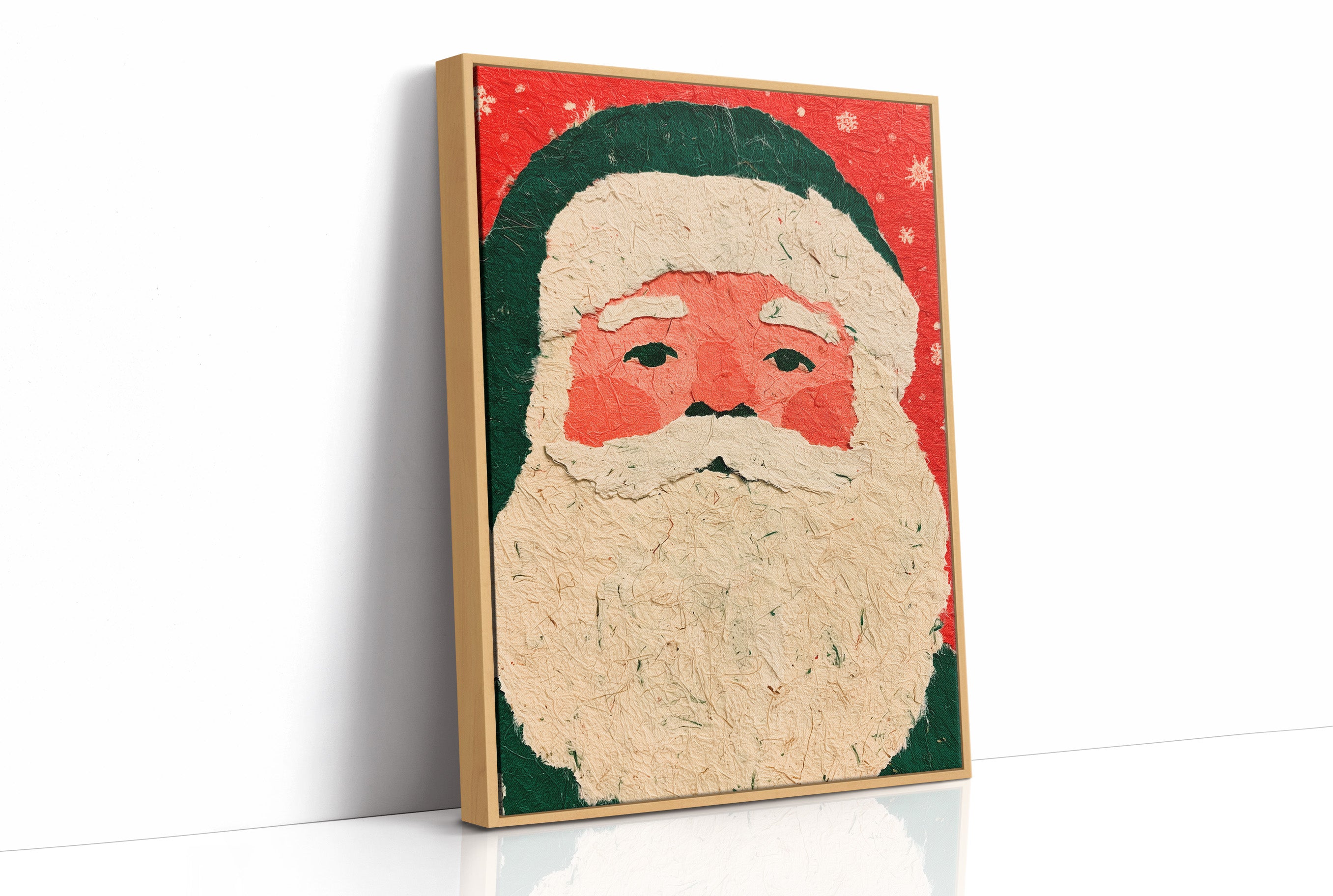 Santa in Torn Paper