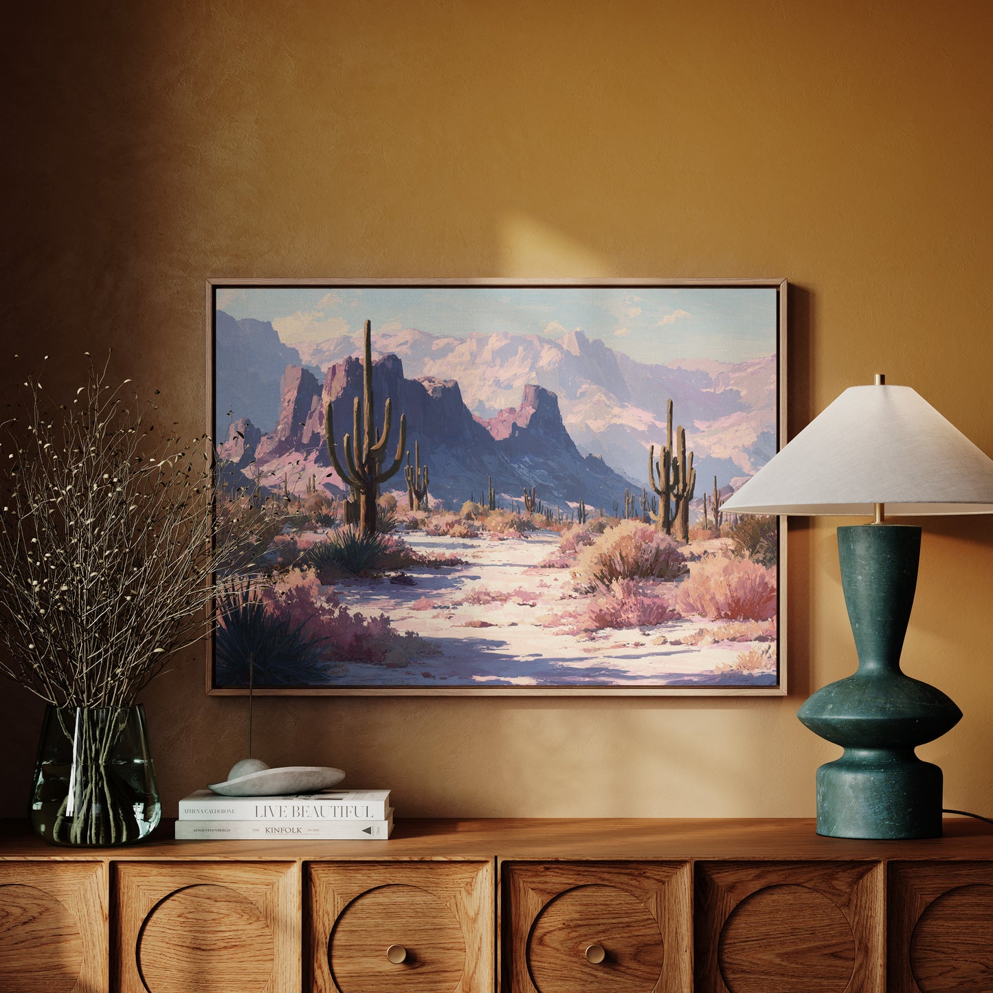 Pink Dawn Greets Saguaro Sentinels