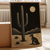 Fox and the Saguaro