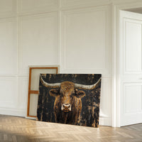 Highland Cattle Wears Autumn's Crown