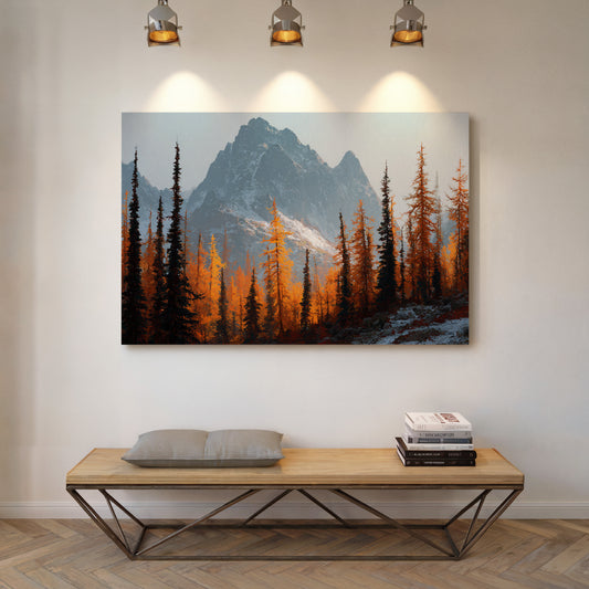 Autumn Fire Meets Mountain Frost