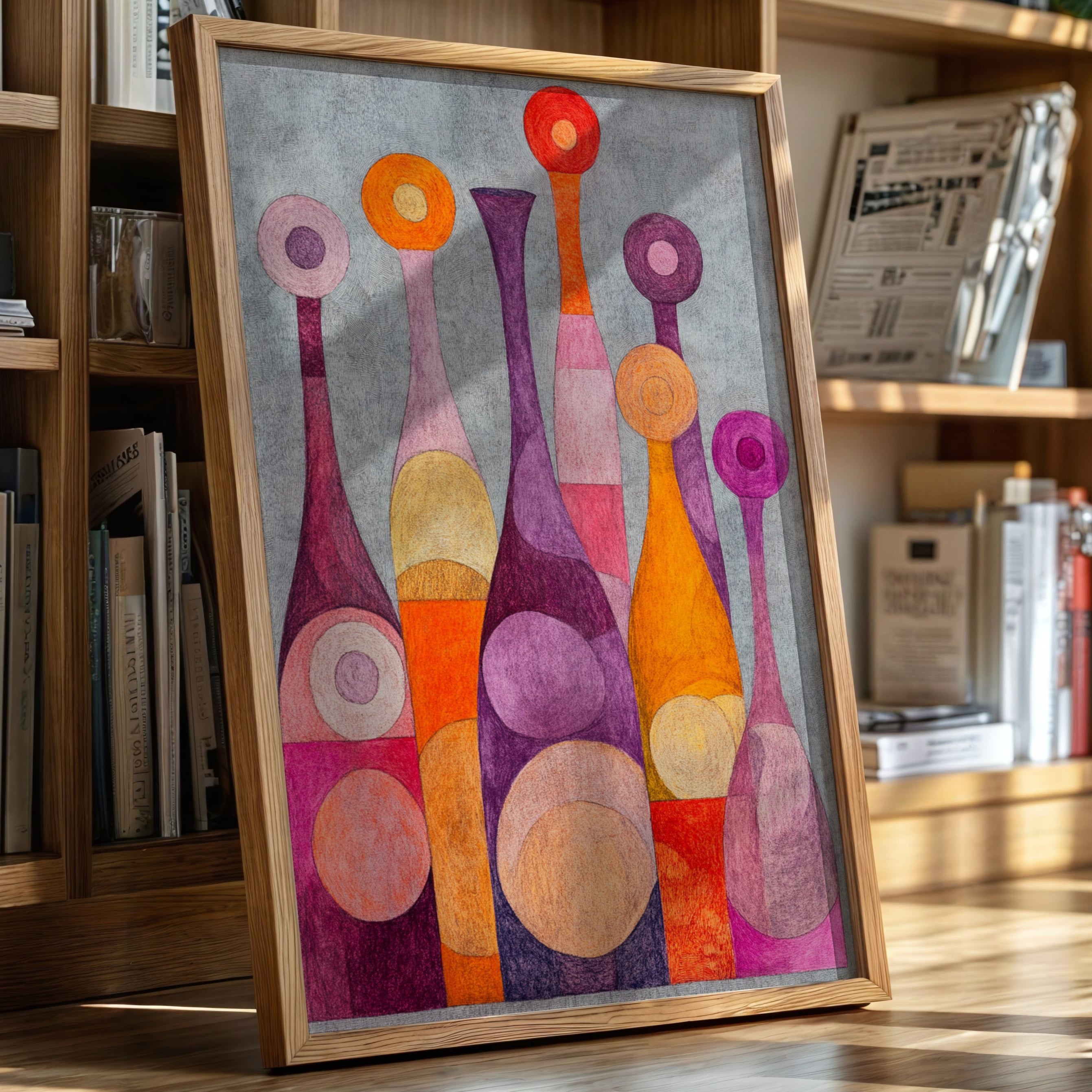 Wine Bottles Dance At Twilight
