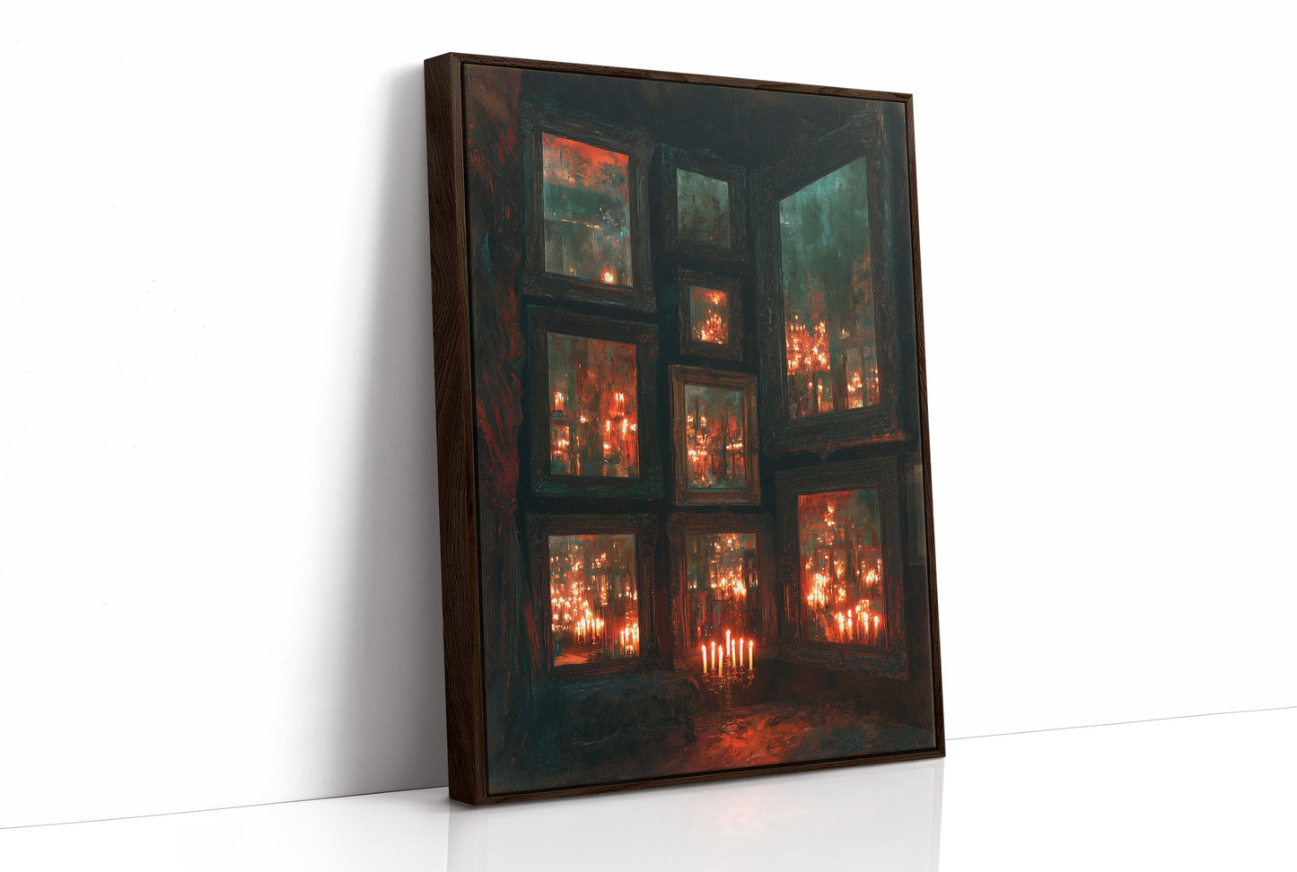 Infinite Candlelit Reflections