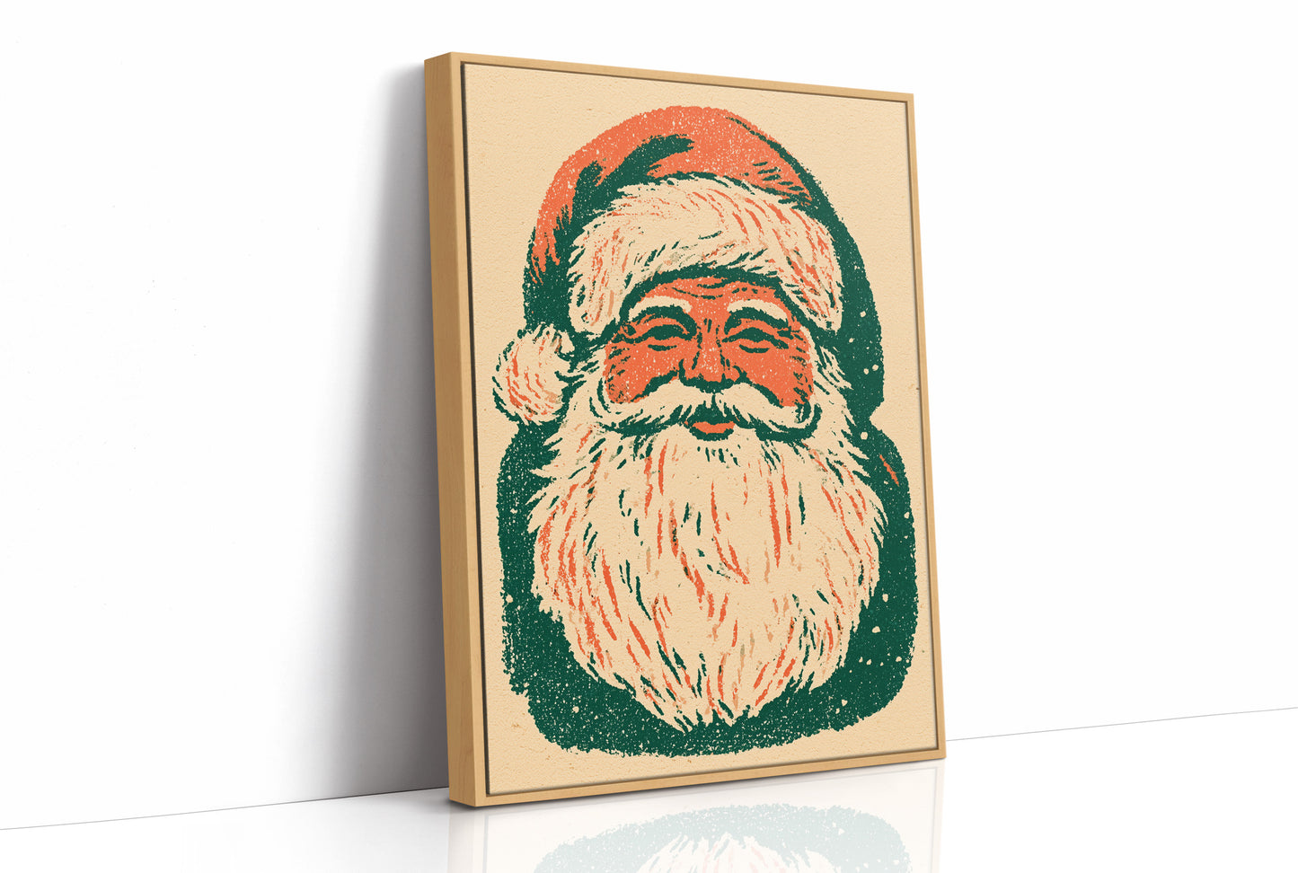 Retro Riso Santa Face
