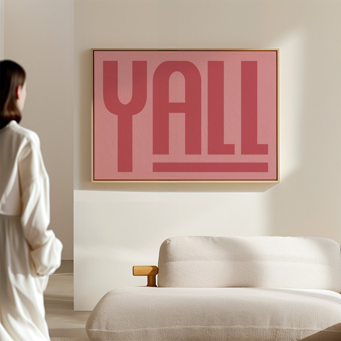 Yall Southern Charm Print in Pink