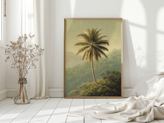 A Solitary Palm's Embrace